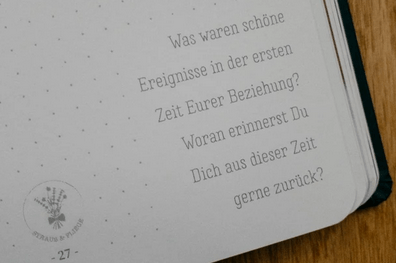 Das Strauß & Fliege Notizbuch für Eure freie Trauung