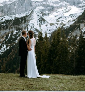 Freie Trauung in den Alpen | Hochzeit Kreuzjochhaus | Strauß & Fliege