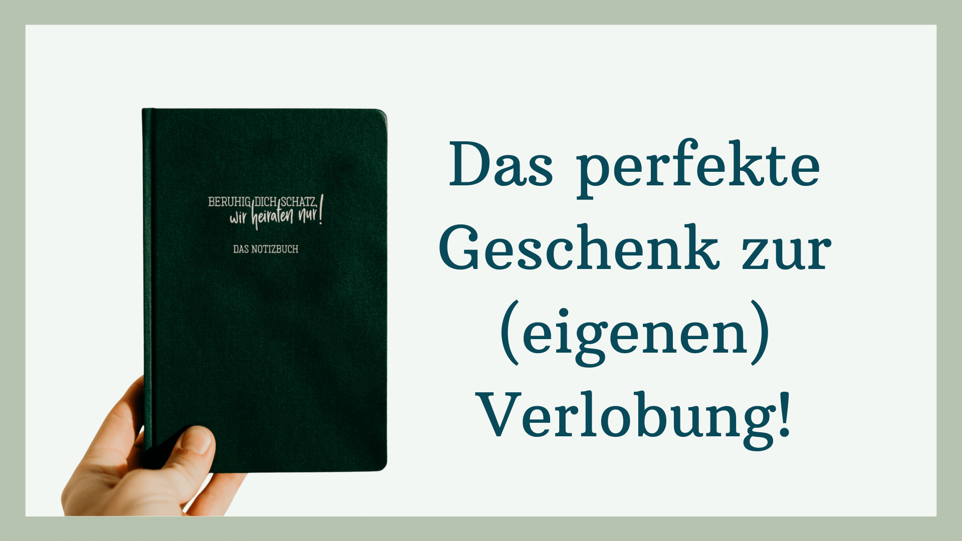 Das ideale Geschenk zur Verlobung | Notizbuch, Hochzeitsbuch, Begleiter | Strauß & Fliege