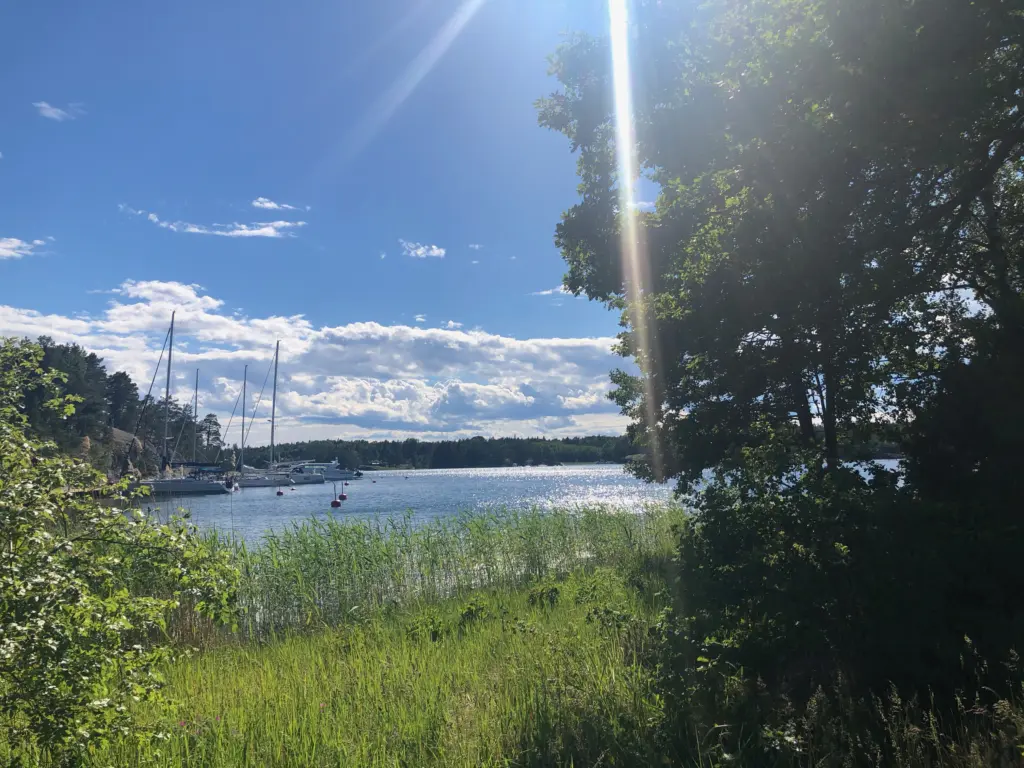 Freie Trauung in Finnhamn (Schweden) mit Traurednerin Elna Lindgens | Strauß Fliege